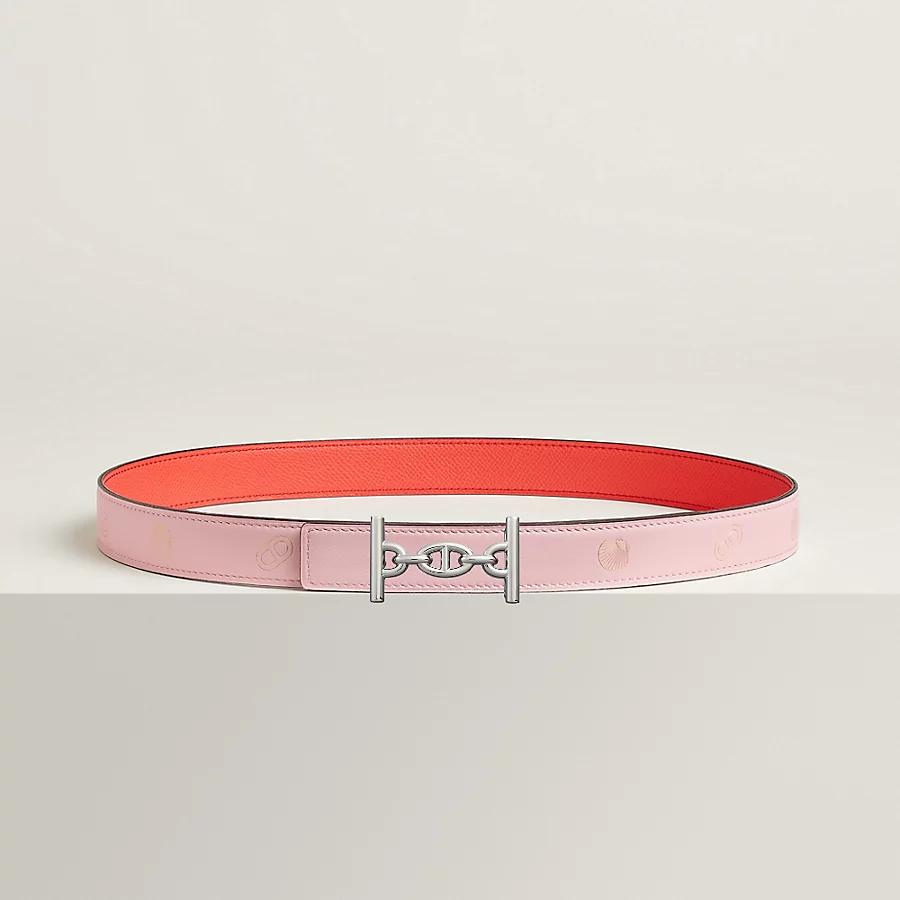 Replicate Lagune belt buckle Hermès sur Mer reversible leather strap 24 mm(1:1 replica)