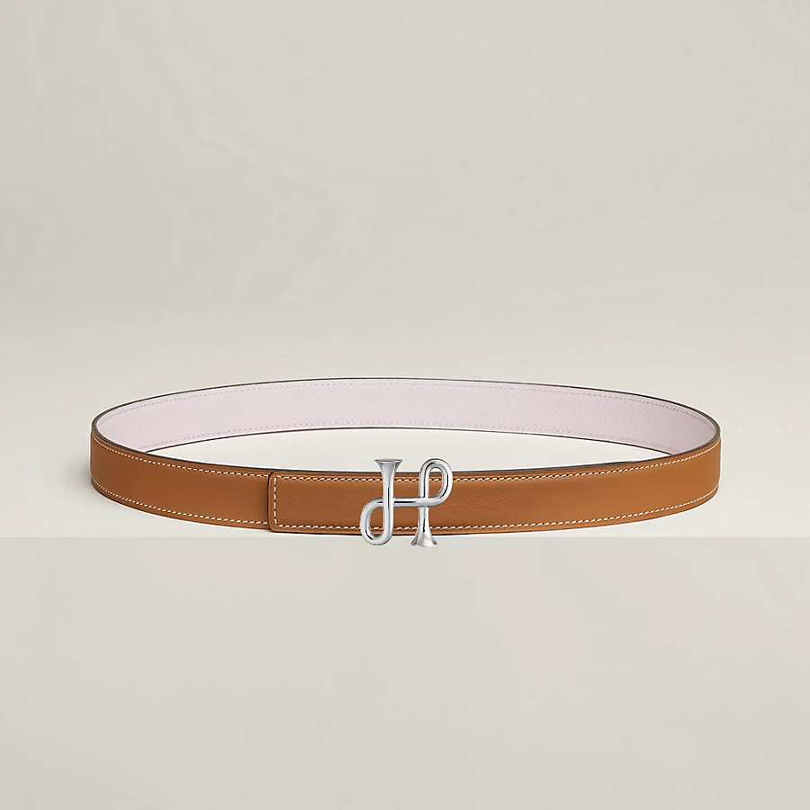 Replicate Cor Baroque belt buckle Reversible leather strap 24 mm(1:1 replica)