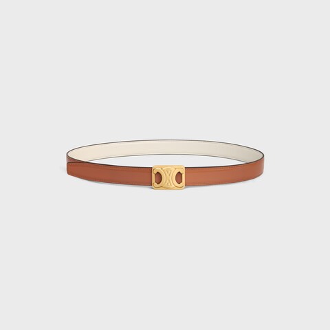 Replicate MEDIUM REVERSIBLE FRAMED TRIOMPHE BELT IN TAURILLON(1:1 replica)