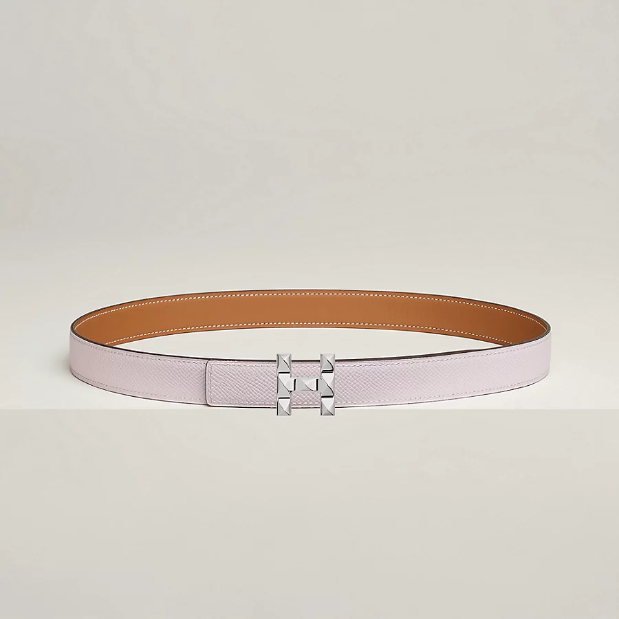 Replicate H Infini belt buckle Reversible leather strap 24 mm(1:1 replica)