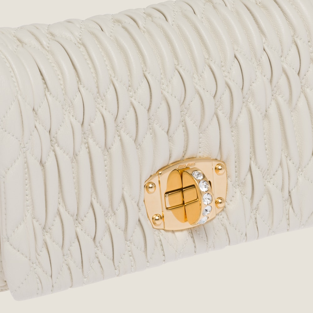 Replicate Miu Crystal nappa leather and crystal mini-bag(1:1 replica)
