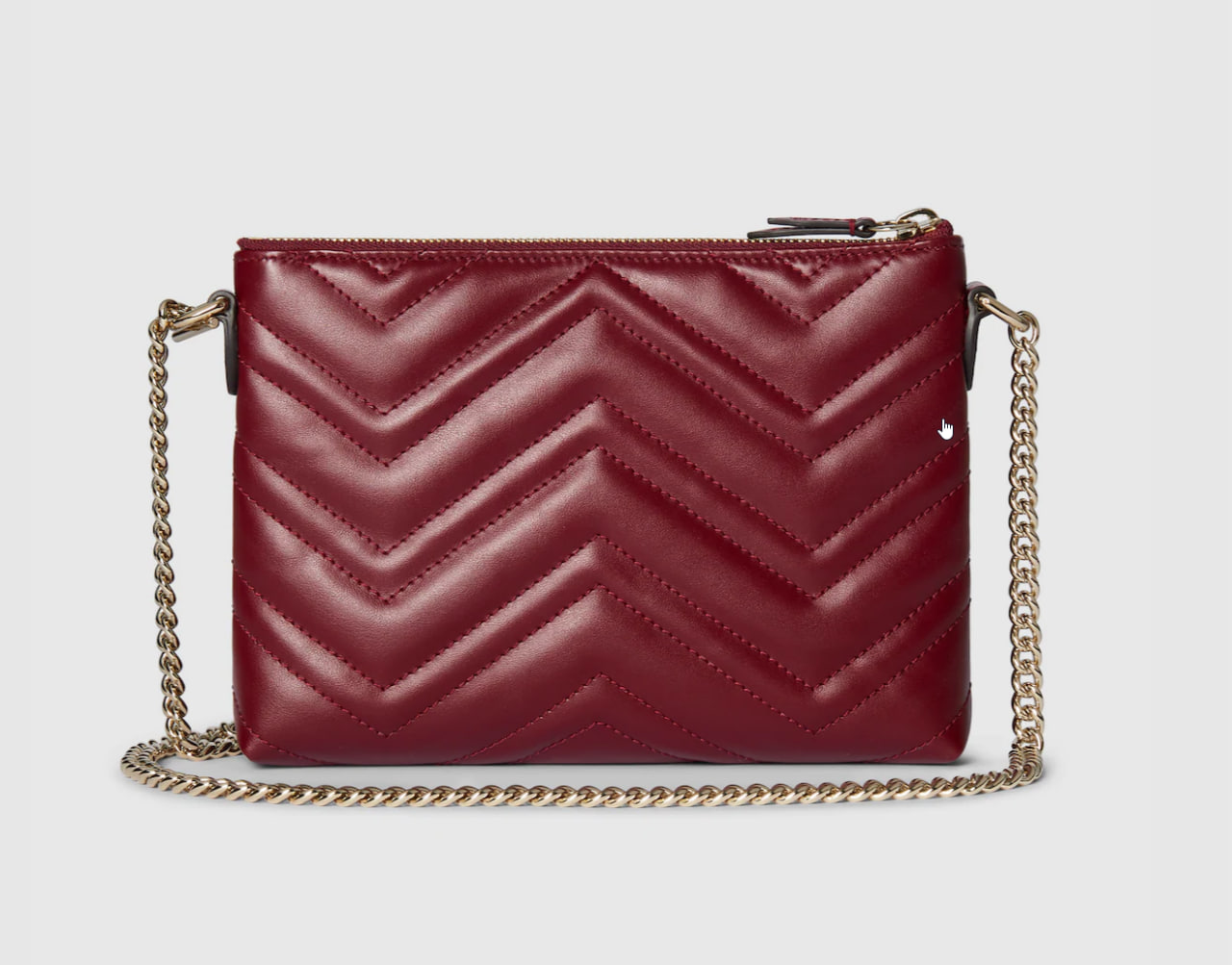 Replicate Gucci GG Marmont pochette with chain(1:1 replica)