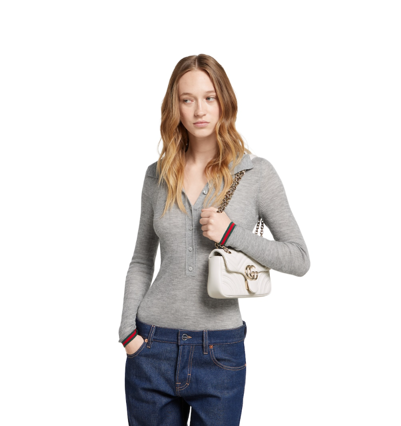 Replicate  GG Marmont small shoulder bag Style 837280 AAE38 9050   (1:1 replica)