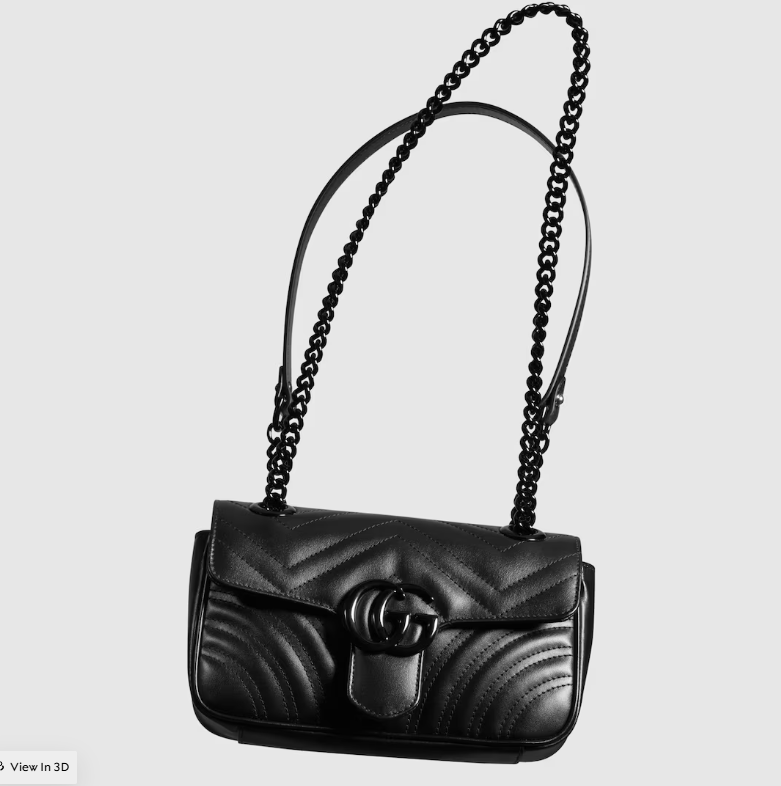 Replicate GG Marmont small shoulder bag  Style 446744 DTDFV 1000   (1:1 replica)