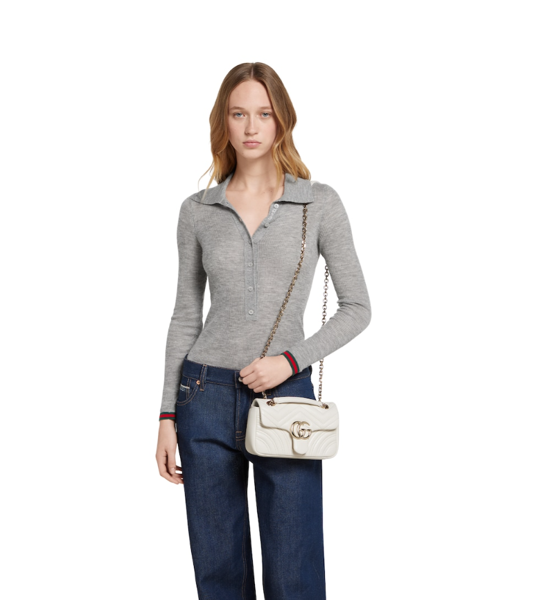 Replicate  GG Marmont small shoulder bag Style 837280 AAE38 9050   (1:1 replica)