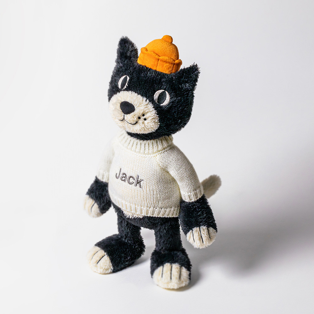 Jellycat Jack With Personalised Cream Jumper