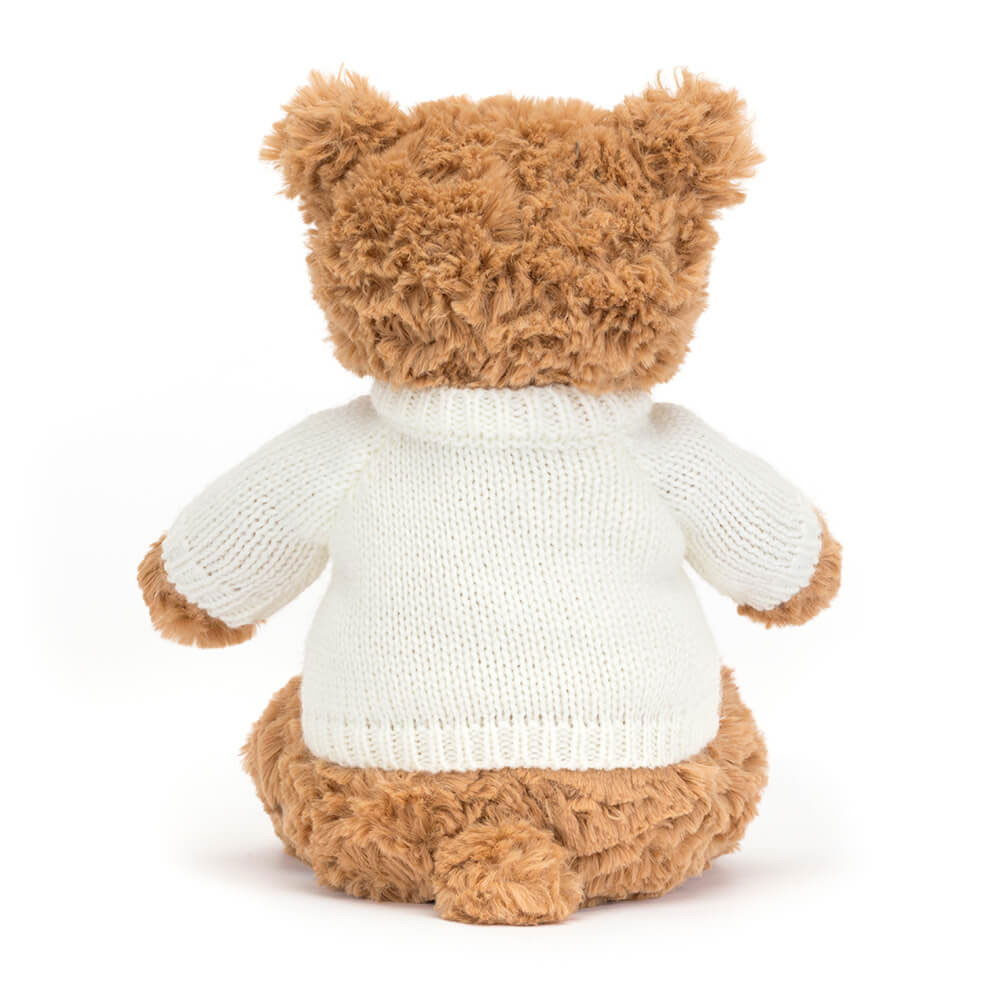 Bartholomew Bear With Personalised Cream Jumper