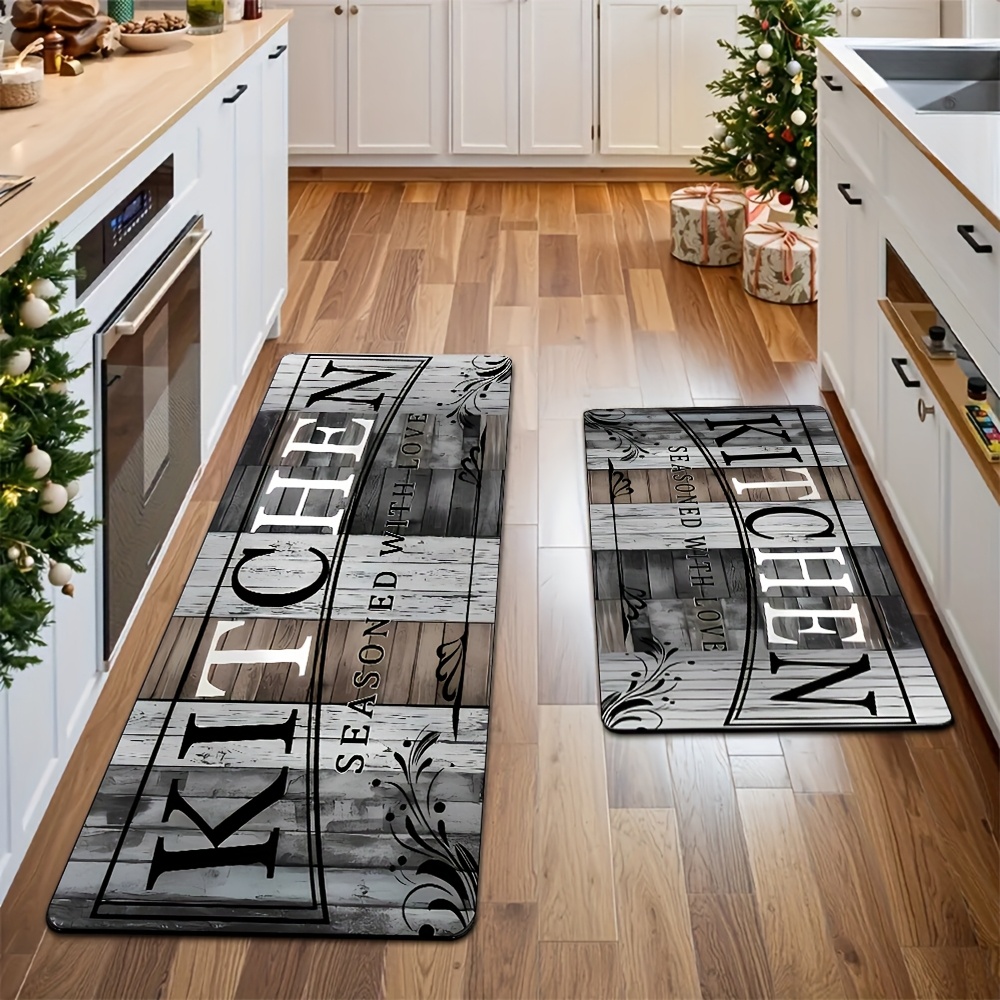 2-Piece Diatomite Rug Set - Non-slip, suitable for kitchens, bathrooms, laundry rooms, hallwaysMashine Washable Diatomaceous Earth Mat