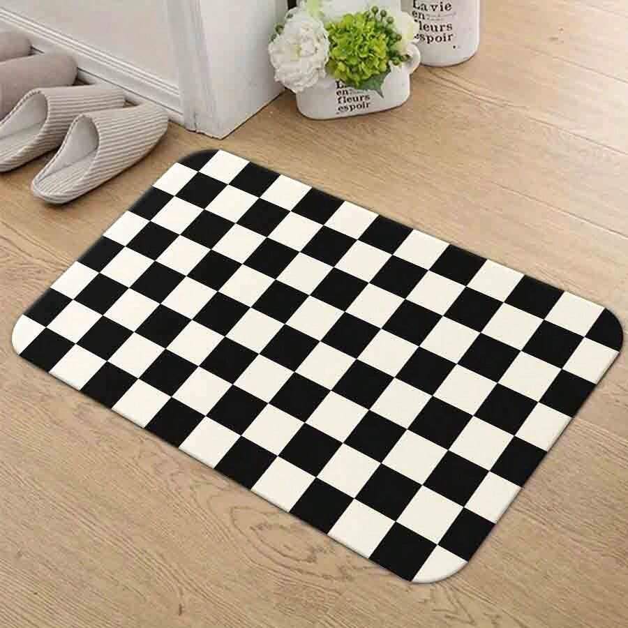 Flannel rug - Valentine's Day heart pattern home decor