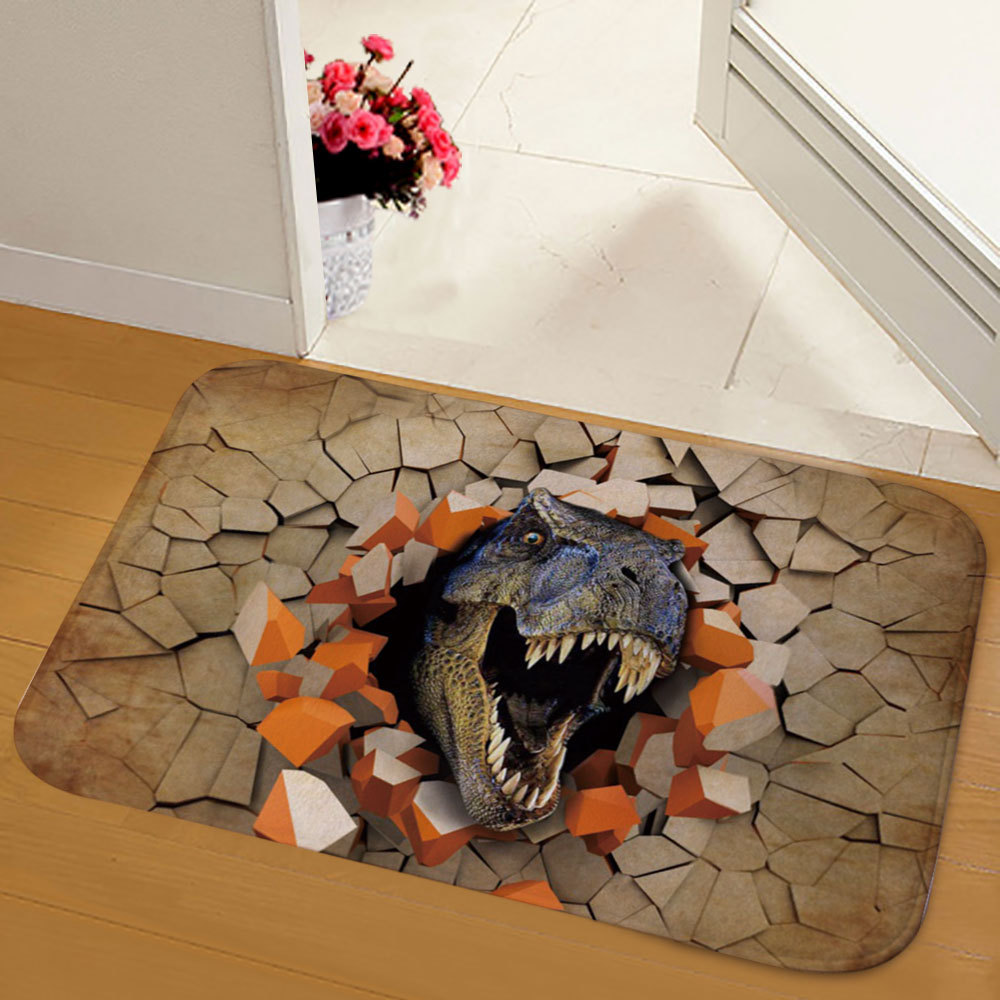 Flannel rug - Valentine's Day heart pattern home decor