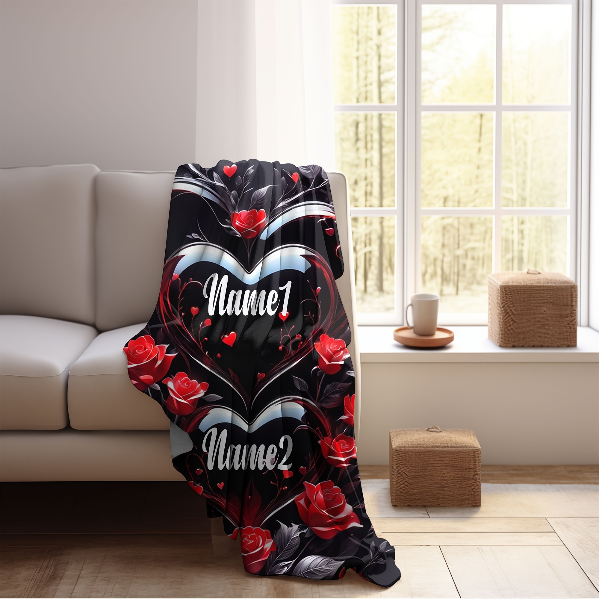 Flannel Blanket - Penguin Pattern Blanket