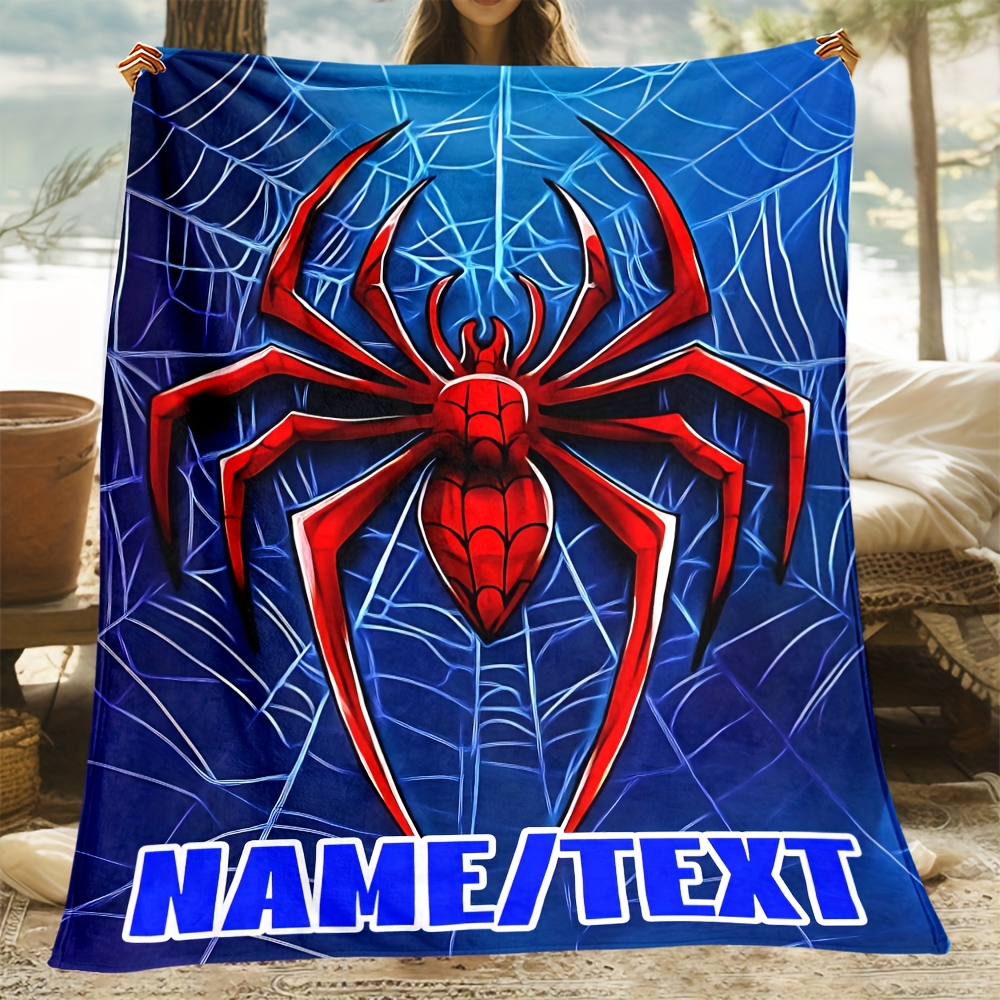 Flannel Blanket - Spider Pattern Customizable