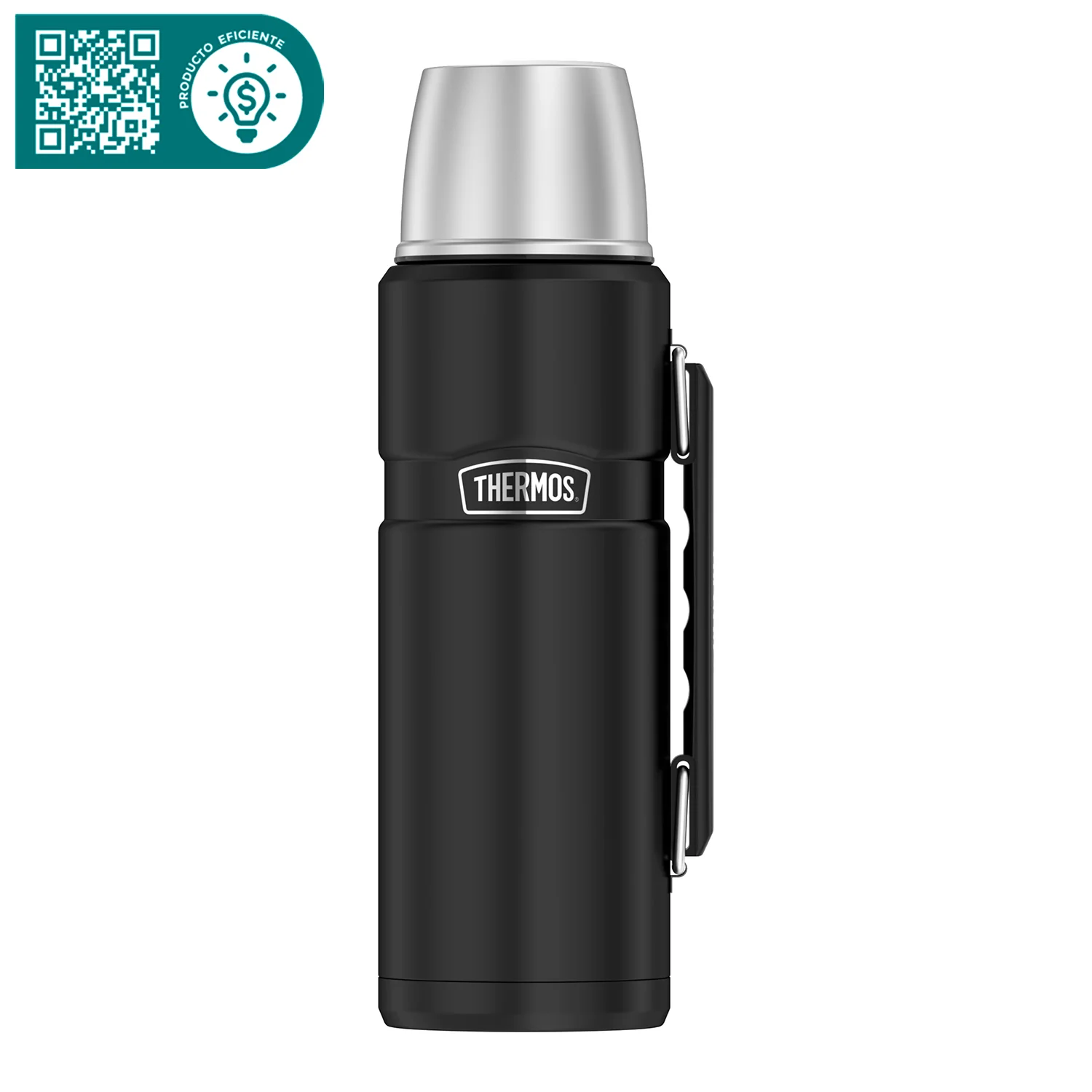 Termo Liquido 1.2 LT En Acero Inoxidable King Negro
