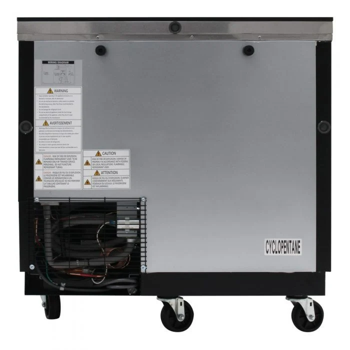 Turbo Air TBC-36SB-N6 Super Deluxe Flaschenkühler, Schwarz, 36