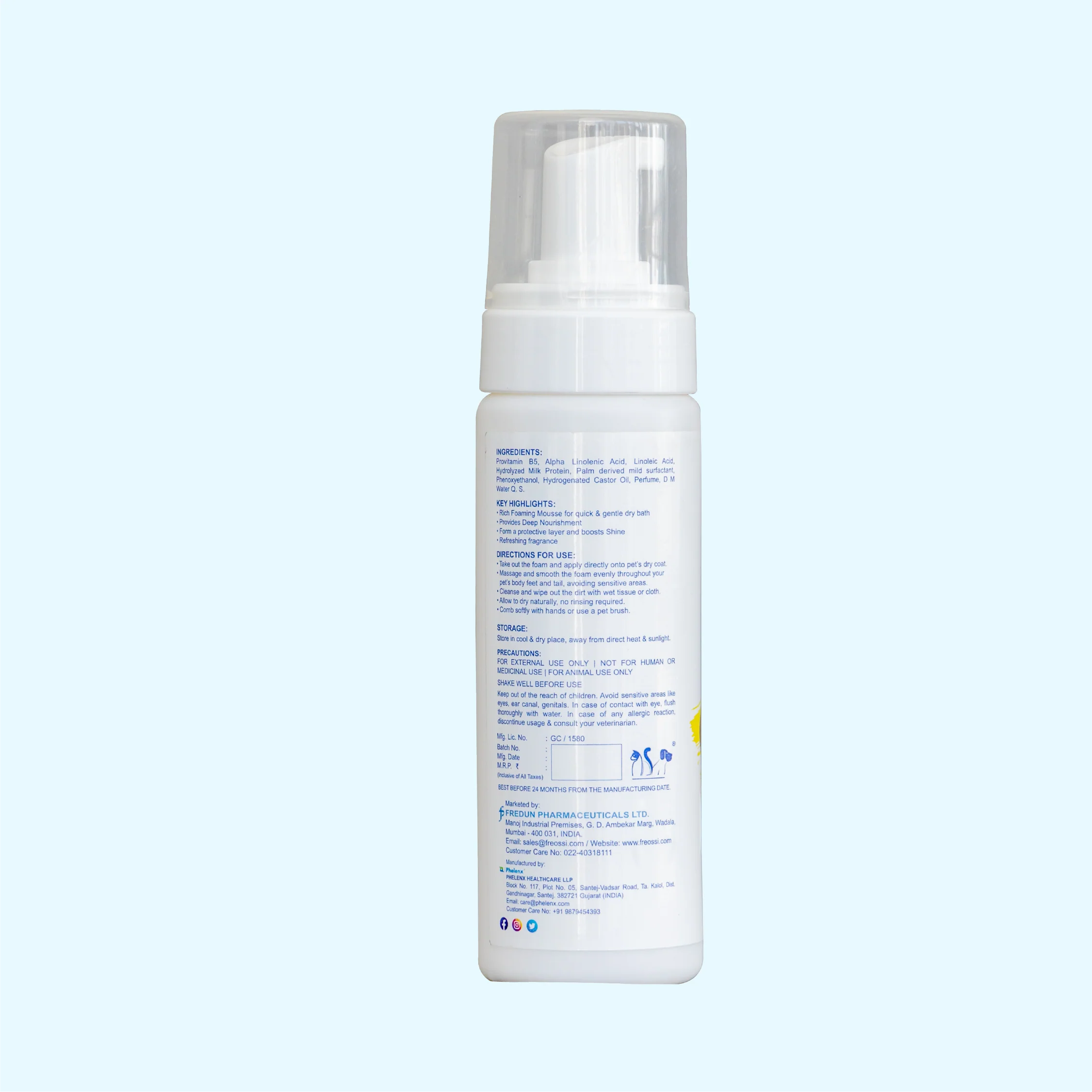 Mousse per bagno secco