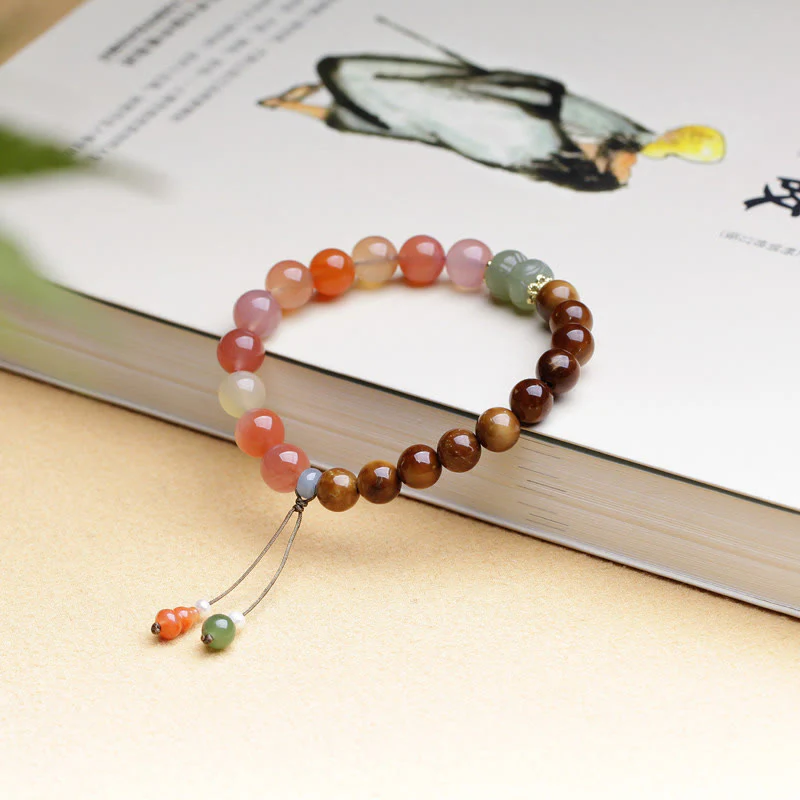 Mocoer Kuka Seed Yanyuan Agate Hetian Jade Wealth Protection Bracelet - Mocoer