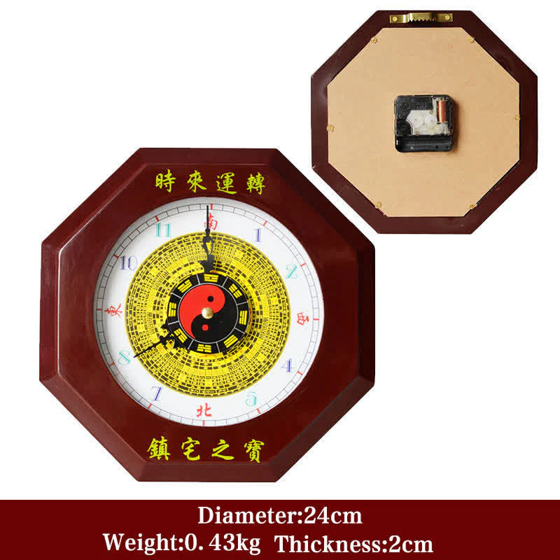 Mocoer Feng Shui Bagua Map Balance Energy Map Wall Clock - Mocoer