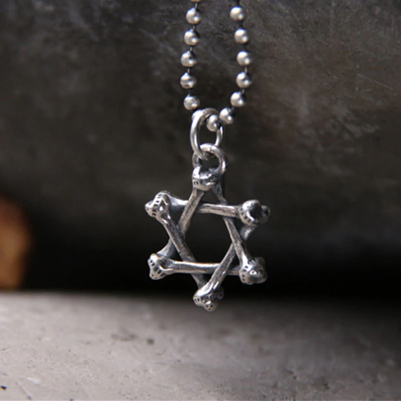 Mocoer 925 Sterling Silver Star of David Hope Protection Necklace - Mocoer