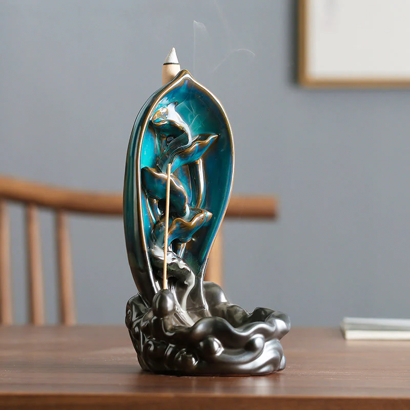 Mocoer Waterfall Incense Burner Backflow Incense Holder - Mocoer