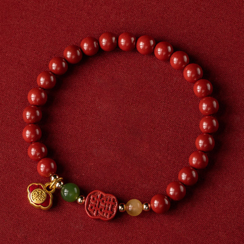 Mocoer Cinnabar Happiness Calm Bracelet - Mocoer