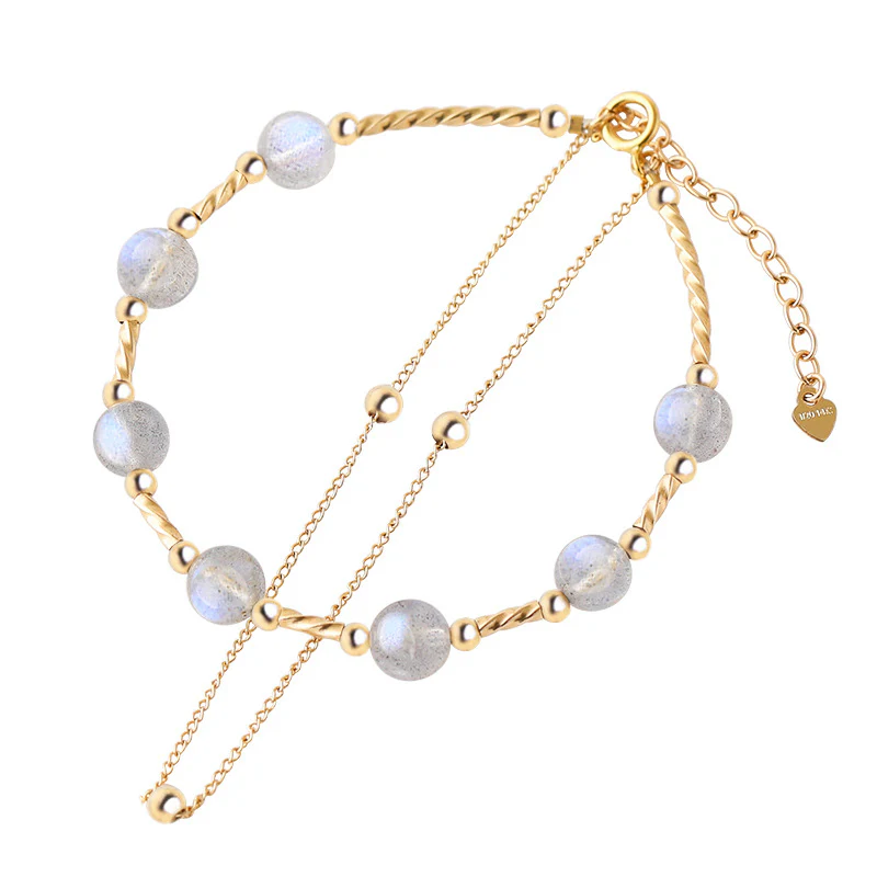 Mocoer Moonstone Positive Charming Chain Bracelet - Mocoer