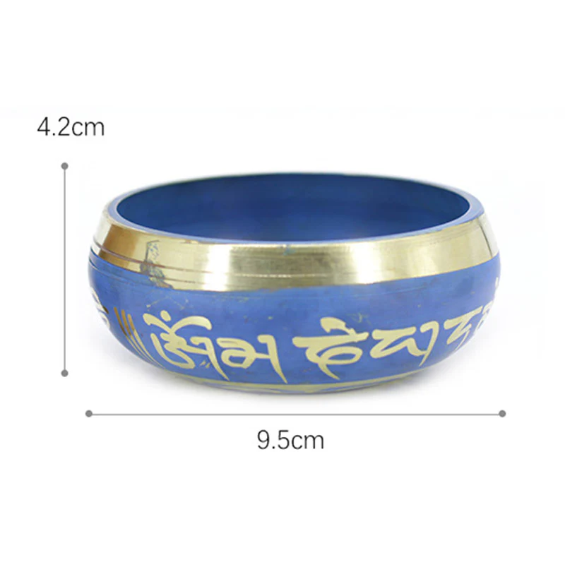 Mocoer Tibetan Sound Bowl Handcrafted for Relaxation Meditation Prayer Singing Bowl Set - Mocoer