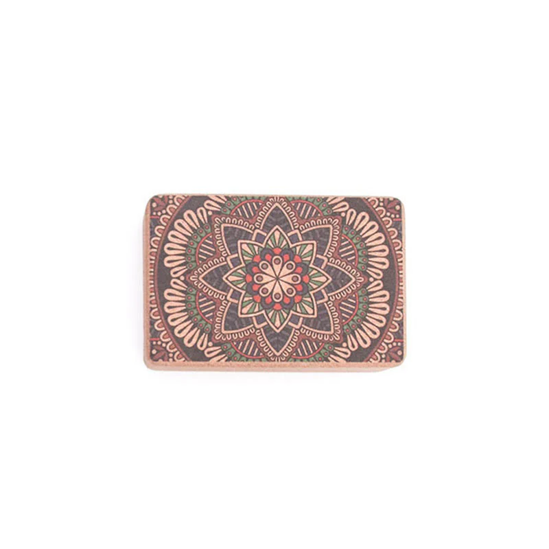 Mocoer Tibetan Mandala Mindful Yoga Cork Block - Mocoer