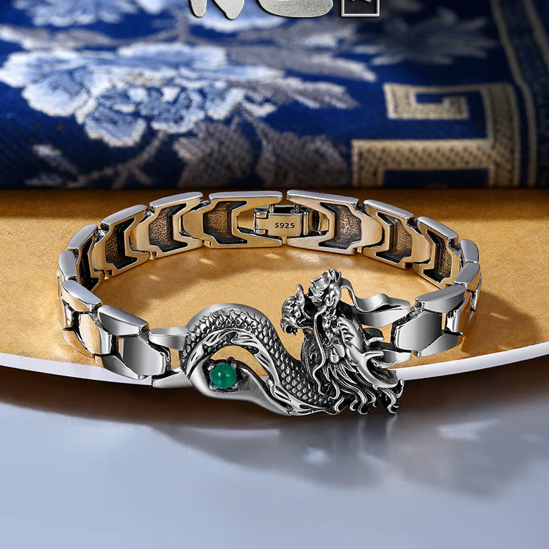 Mocoer Vintage Dragon Pattern Engraved Success Bracelet - Mocoer