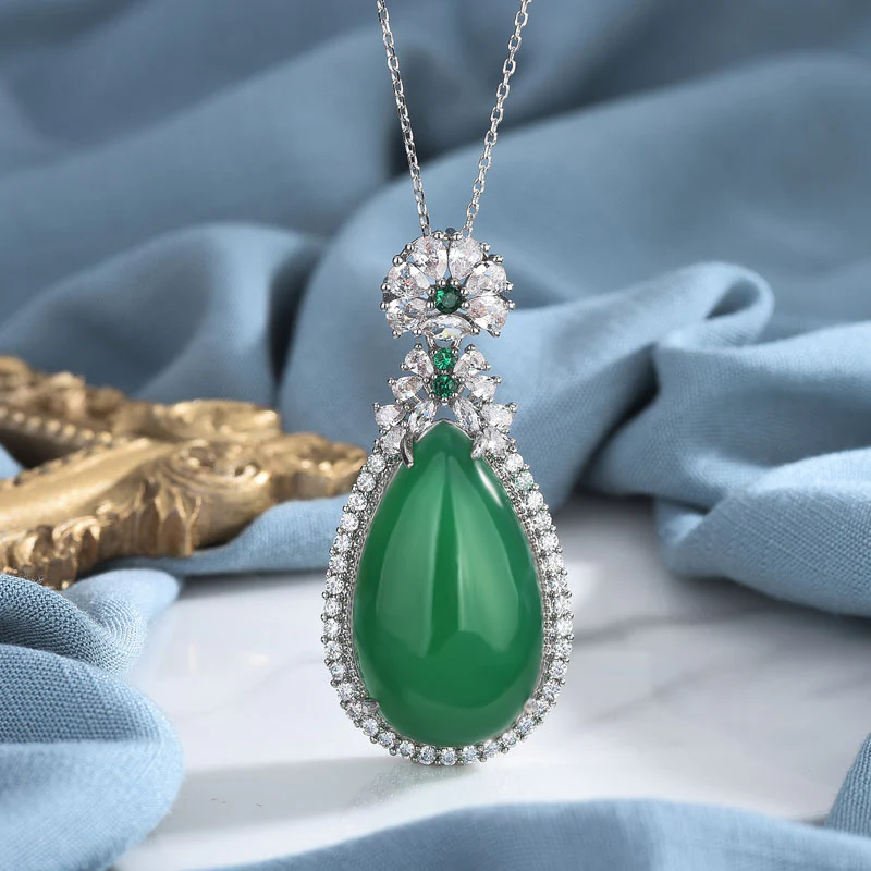 Mocoer Cyan Jade Harmony Necklace - Mocoer