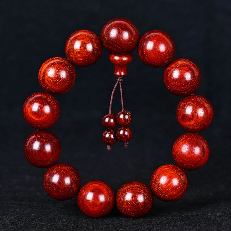 Mocoer Tibetan Small Leaf Red Sandalwood Balance Bracelet - Mocoer