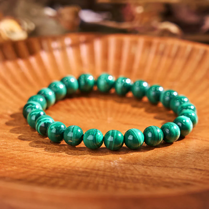 Mocoer Buddha Stone Various Crystals Malachite Lazurite Hemimorphite Calmness Bracelet - Mocoer