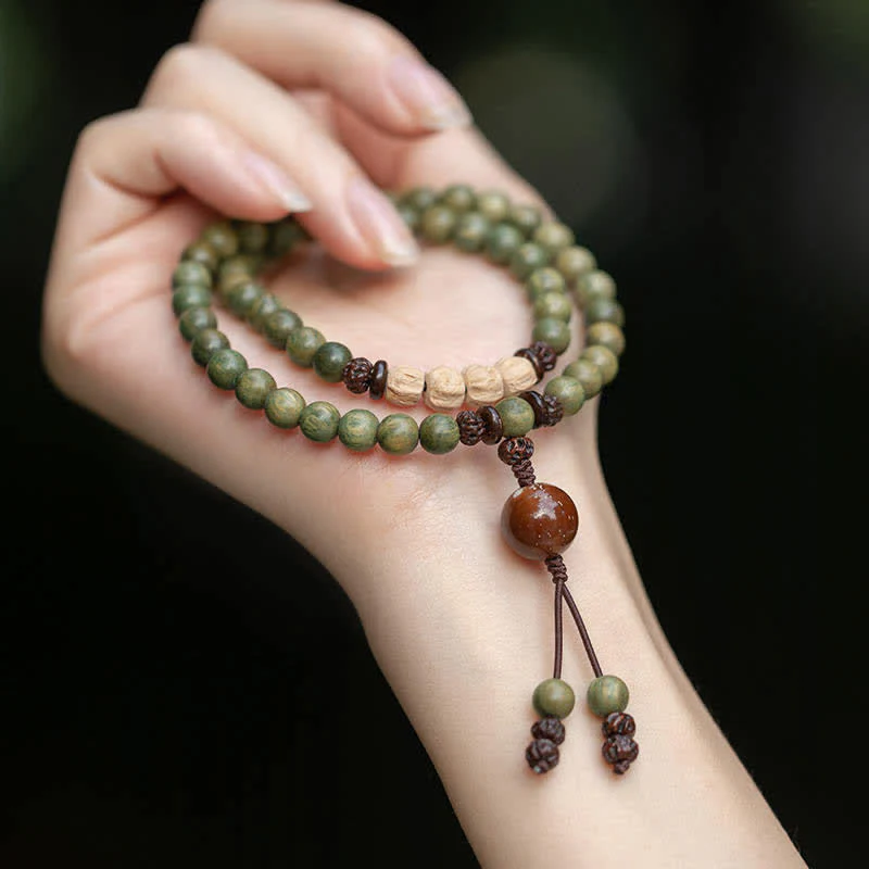 Mocoer Green Sandalwood Positive Peace Bracelet - Mocoer