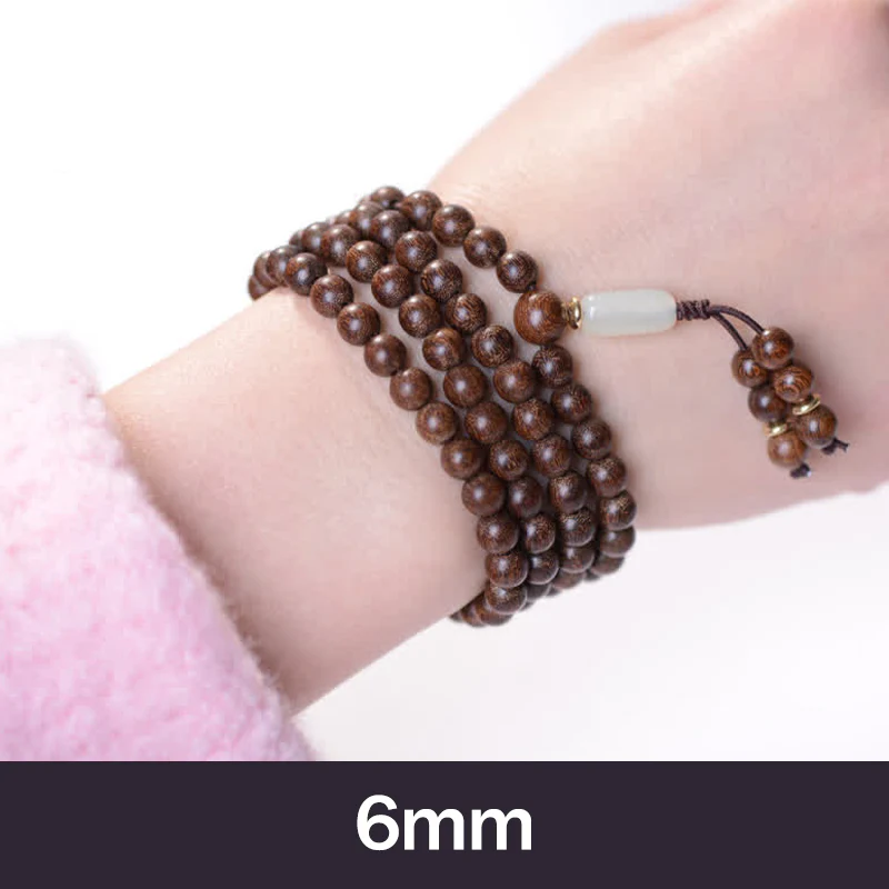 Mocoer 108 Mala Beads Rosewood Jade Calm Bracelet - Mocoer
