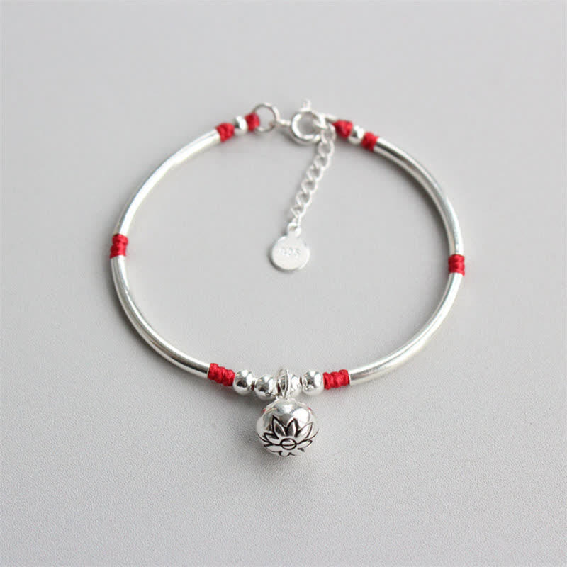 Mocoer 925 Sterling Silver Lotus Flower New Beginning Bracelet - Mocoer