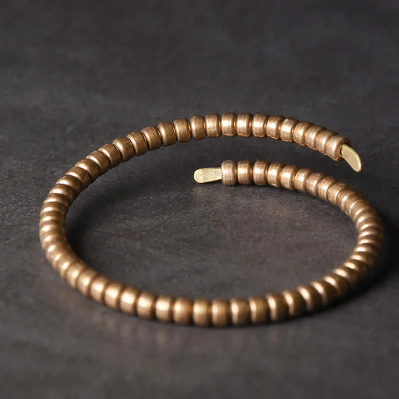 Mocoer Vintage Design Copper Balance Adjustable Cuff Bracelet - Mocoer