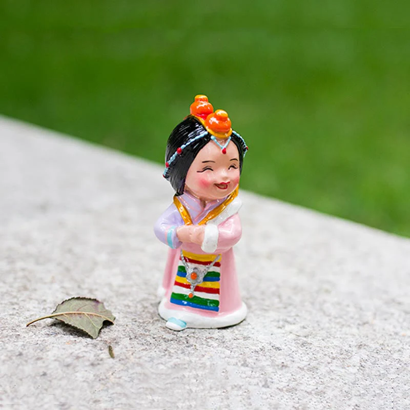 Mocoer Hand Painted Tibetan Figures Creative Home Office Car Decoration Ornament - Mocoer