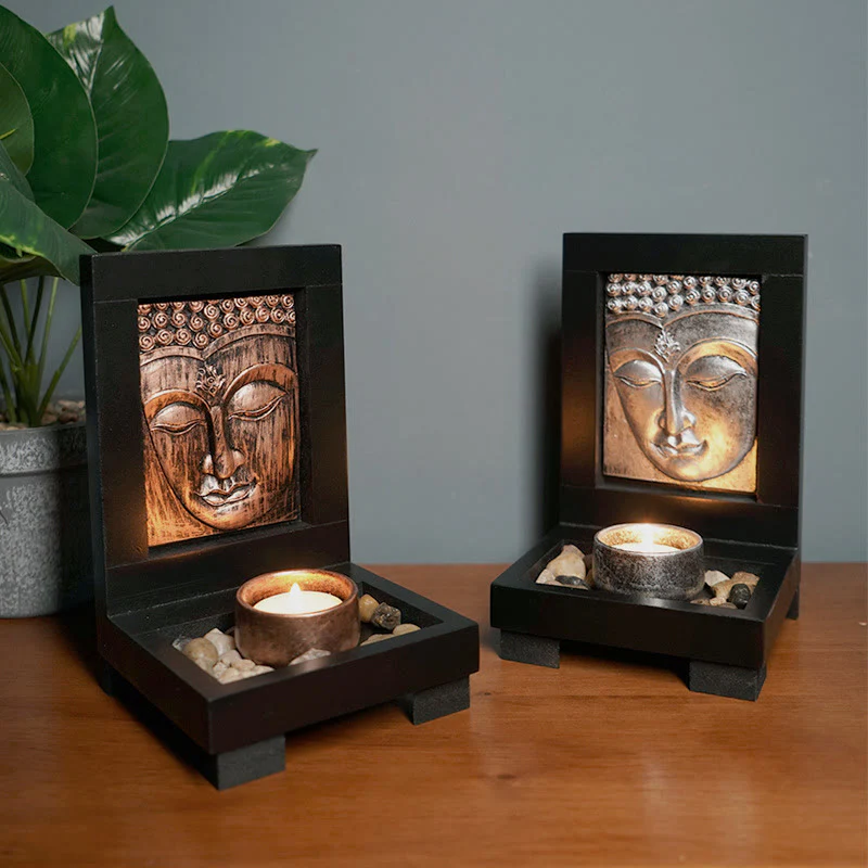 Mocoer Buddha Compassion Serenity Home Prayer Altar Zen Decoration - Mocoer