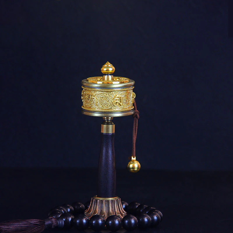 Mocoer Tibetan Lucky Prayer Wheel Six True Words Decoration - Mocoer