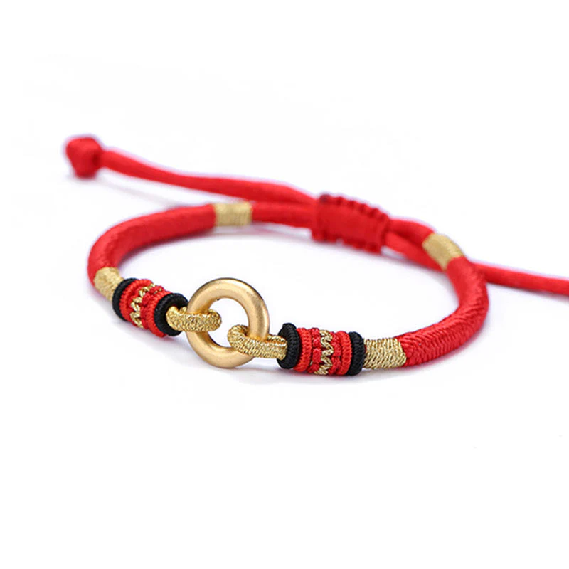 Mocoer FengShui Lucky Red String Couple Bracelet - Mocoer