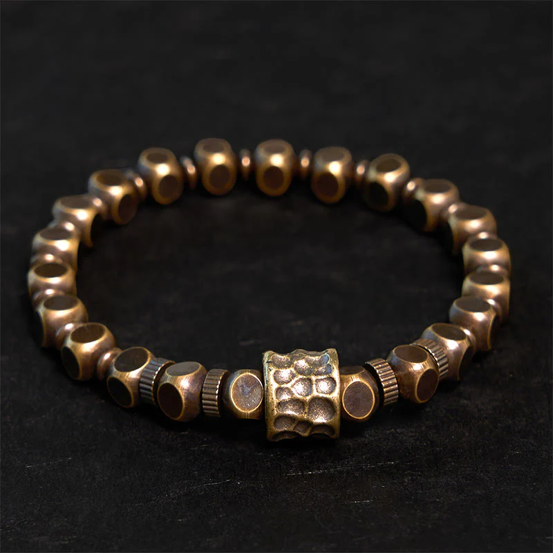 Mocoer Copper Meteorite Pattern Balance Bracelet - Mocoer