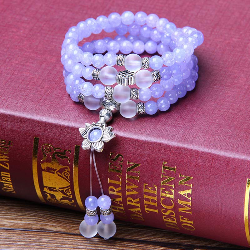 Mocoer Purple Jasper Bead Strength Bracelet Mala - Mocoer