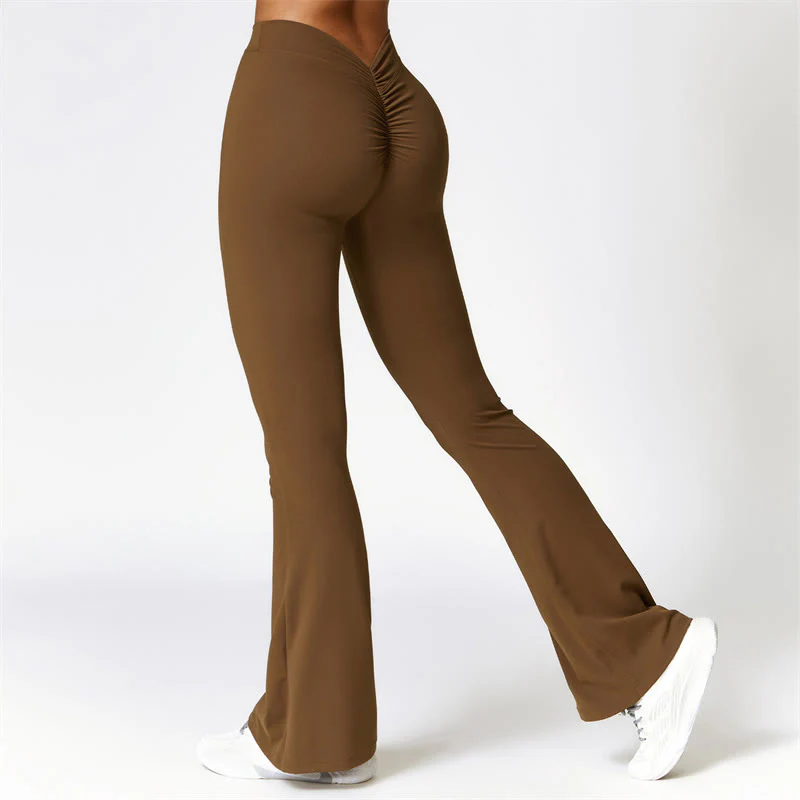 Mocoer High Waist Breathable Flare Pants For Sports Fitness Yoga - Mocoer