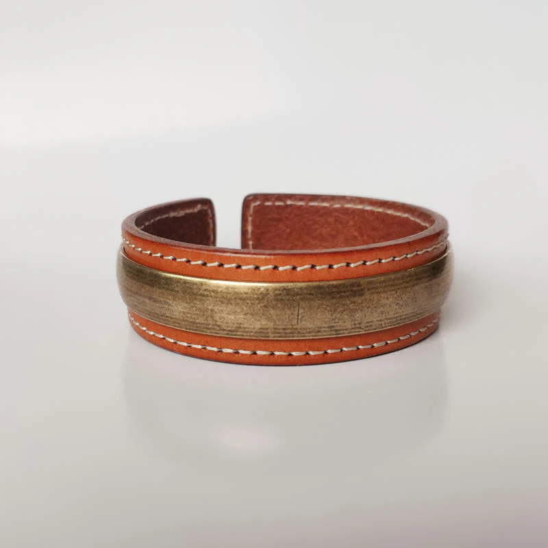 Mocoer 2Pcs Om Mani Padme Hum Dragon Phoenix Copper Leather Peace Cuff Bracelet Bangle - Mocoer