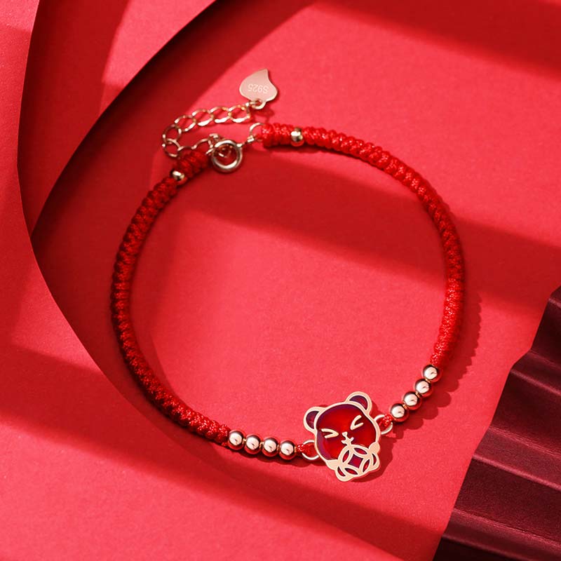 Mocoer 12 Chinese Zodiac Lucky Red String Bracelet - Mocoer
