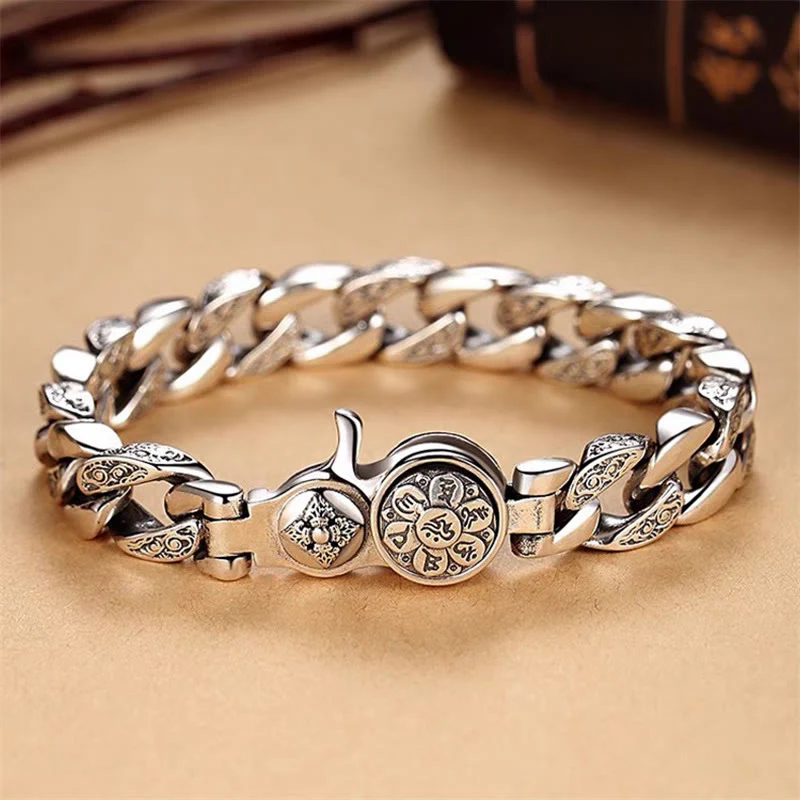Mocoer Tibet Om Mani Padme Hum Double Dorje Vajra Creativity Bracelet - Mocoer
