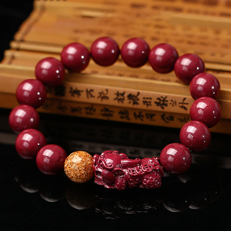 Mocoer Tibetan Cinnabar Pixiu Calm Bracelet - Mocoer