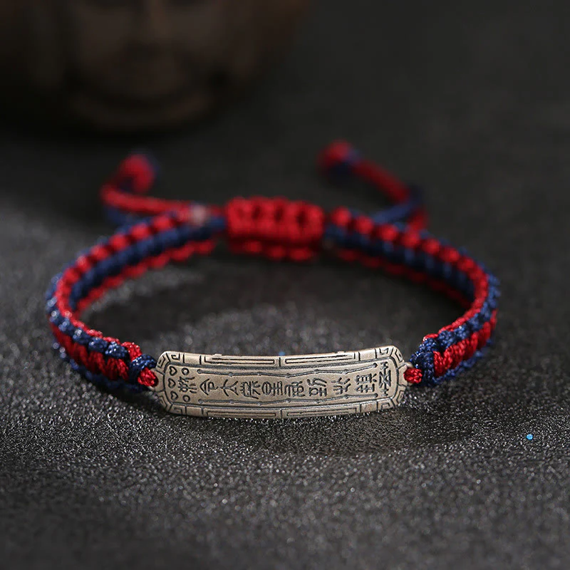 Mocoer 925 Sterling Silver Peace Amulet Protection Bracelet - Mocoer