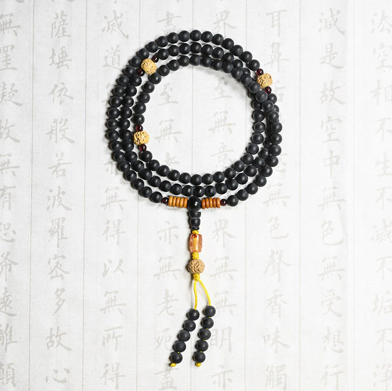 Mocoer Tibetan Mala Cypress Bodhi Seed Red Agate Healing Bracelet - Mocoer