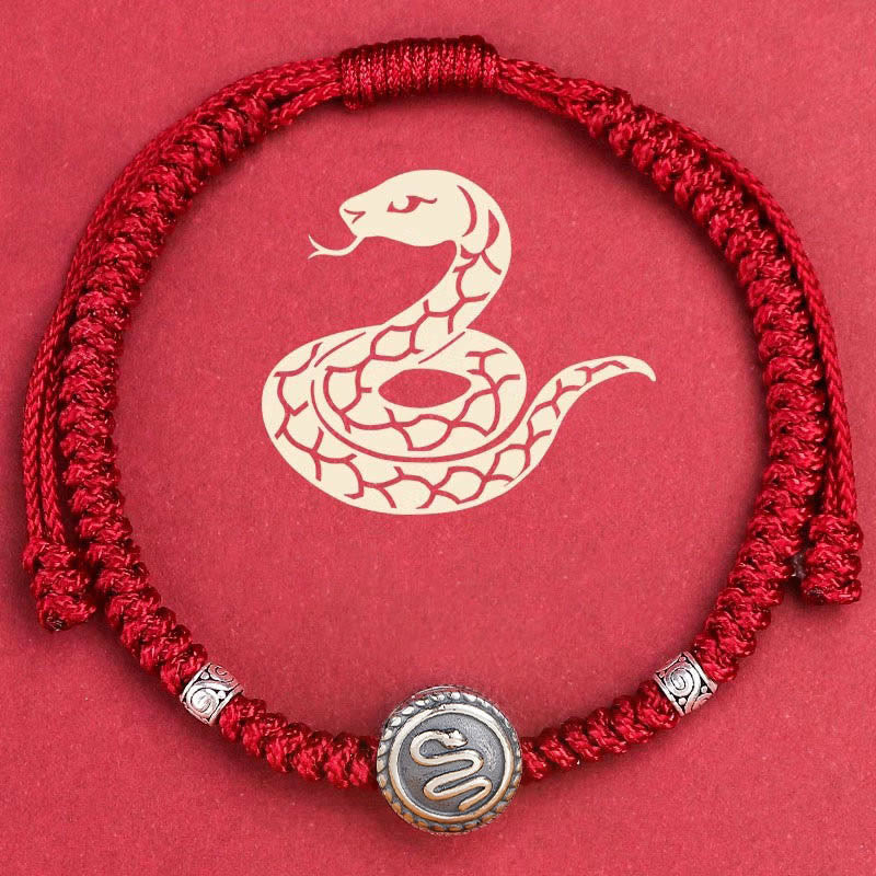 Mocoer 12 Chinese Zodiac Lucky Red String Bracelet - Mocoer