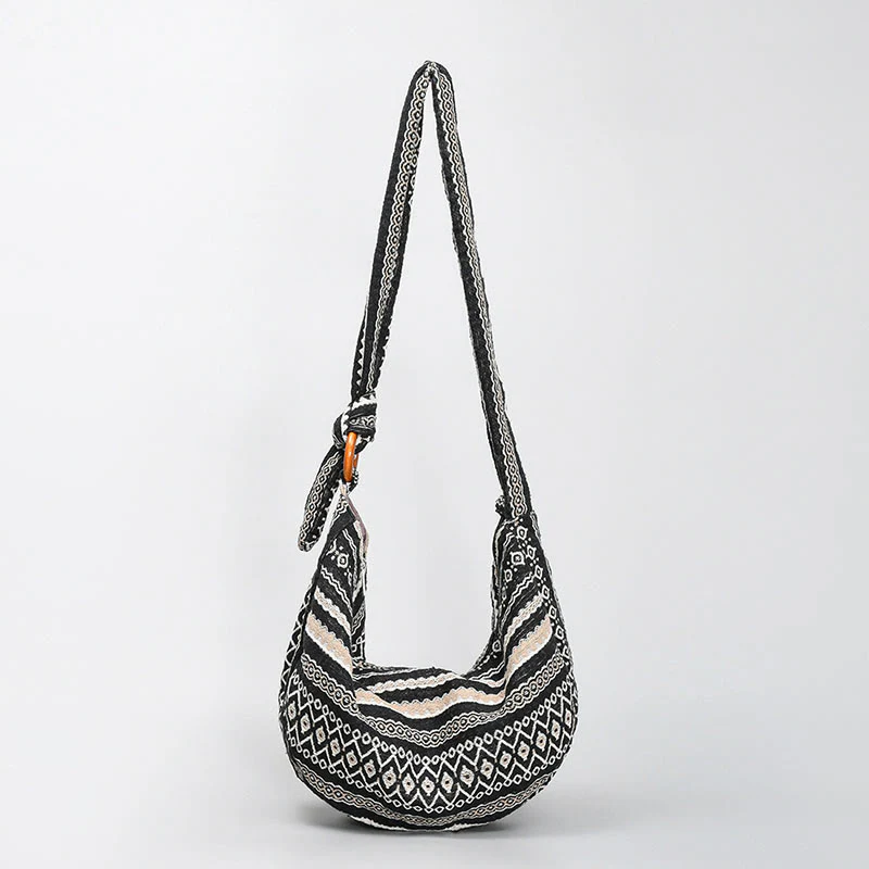 Mocoer Geometry Stripes Print Crossbody Bag Shoulder Bag - Mocoer